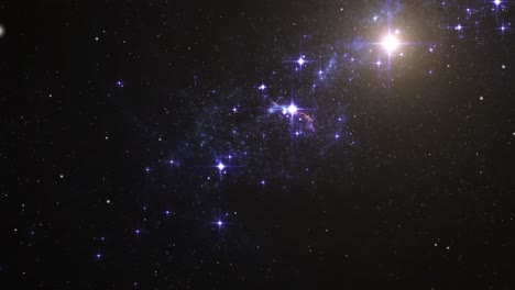 Ein-Heller-Stern,-Der-In-Der-Dunkelheit-Des-Universums-Leuchtet