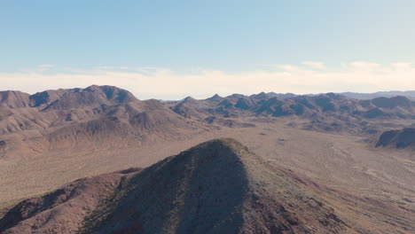 Desert-Mountains-in-Boulder-City-Nevada,-Aerial