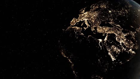 Das-Nächtliche-Leuchten-Der-Zivilisation:-Eine-Vertikale-Ansicht-Der-Erde-Bei-Nacht