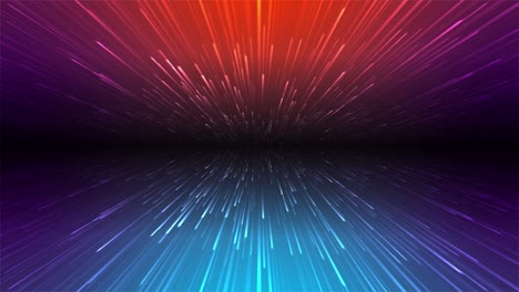 Animation-of-glowing-colorful-red-blue-and-purple-flowing-lines
