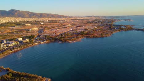Panorama-Of-The-Mediterranean-Coastline-In-The-Athens-Riviera