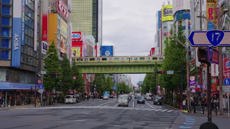 Static-Establishing-Shot-looking-down-streets-of-Anime-and-Otaku-Hotspot