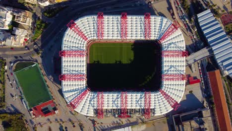 Bird's-Eye-View-Of-Karaiskakis-Stadium-In-Piraeus,-Attica,-Greece