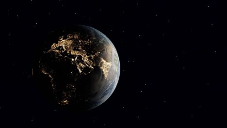 Luces-Nocturnas-De-La-Civilización-En-El-Planeta-Tierra-Desde-El-Espacio-Europa-Continente