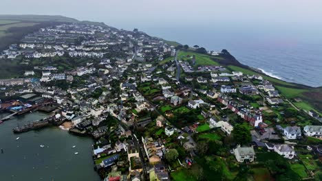 Flying-above-the-quaint-historic-village-of-Polruan-in-Cornwall-England