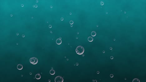 Burbuja-Líquido-3d-Animación-Subiendo-A-Través-Del-Océano-Agua-Gráficos-En-Movimiento-Fondo-Bebida-Refresco-Efecto-Visual-Jabón-Partículas-Arte-Digital-Petróleo-Verde-Azulado-Agua