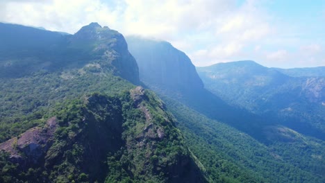 Drone-shot-of-Aliyar-Reserve-Forest-and-Anamalai-Tiger-Reserve,-Coimbatore,-Tamil-Nadu,-India