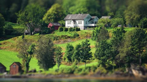 A-neat-cottage-with-a-barn-nearby-on-the-lush-hills-on-the-coast-of-Hardanger-fjord