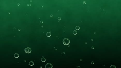 Bubble-liquid-3D-animation-rising-through-ocean-water-motion-graphics-background-beverage-soda-visual-effect-soap-particles-digital-art-oil-green