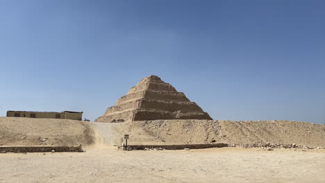Djoser's-step-pyramid-at-Saqqara,-Egypt