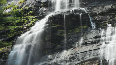 Falling-water-cascades-over-the-dark-rocks