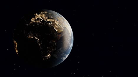 Nachtlichter:-Die-Erde-Aus-Dem-Weltraum-Europa-Kontinent
