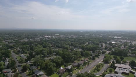 Drone-Over-Leesburg-Neighborhood,-Single-Family-Homes