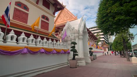 Templo-Wat-Ratchabophit-En-Bangkok,-Tailandia