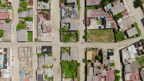 Bird's-Eye-View-Over-Chichiriviche-City-In-Venezuela---Drone-Shot