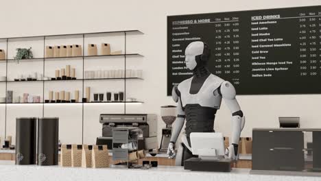¿Barista-Robótico-Operando-Máquinas-De-Espresso-En-Una-Cafetería-De-Alta-Tecnología?
