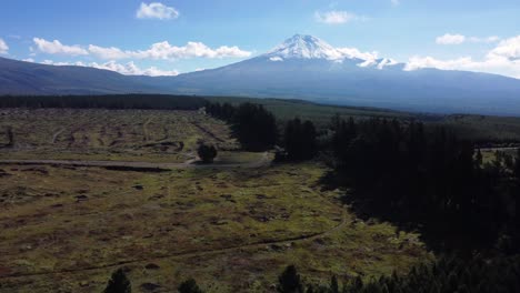 Schneebedeckte-Vulkane-Cotopaxi-Und-Ruminahui-Ecuador-Berglandschaft