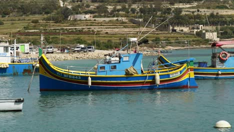 Fishing-Boat-Moored-In-The-Village-Of-Marsaxlokk