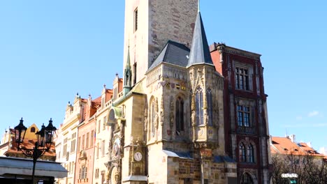 Altes-Rathaus-Und-Astronomische-Uhr-Prag,-Tschechische-Republik