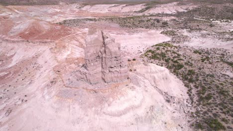 Drone-revealing-the-surrounding-of-the-small-peak-and-the-Petrified-forest-around-Bahia-Bustamante
