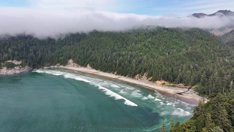 Scenic-Drone-Shot-of-Beautiful-Coastline
