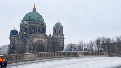 Berlin-Cathedral-in-Winter-Season-at-Museum-Island-Bridge-with-Snow