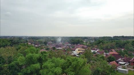 Drone-shot-of-Blora,-Central-Java,-Indonesia