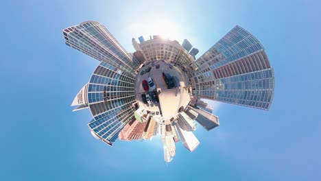 360-Grad-Video-Der-Innenstadt-Von-Chicago