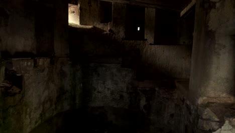 Inside-a-dark-old-WWI-bunker-in-France