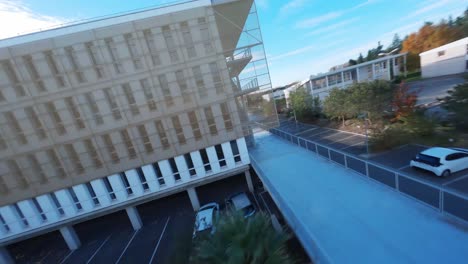 Cinematic-FPV-shot-of-the-CBA-Computer-Liberal-headquarters-in-the-city