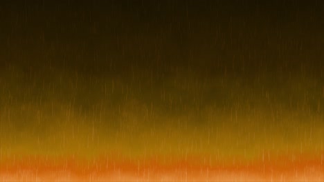 Rainfall-animation-overlay-background-motion-graphics-storm-seamless-raindrops-falling-thunderstorm-overlay-visual-effect-gradient-dark-orange