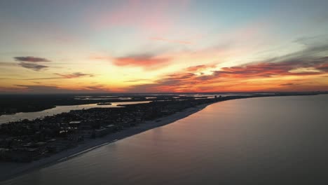Aerial-view-of-Ft-Myers-Beach-Florida-in-the-morning