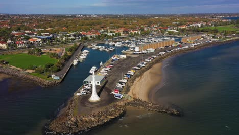 Drone-footage-of-the-famous-St-Kilda-Lighthouse-next-to-St-Kilda-Beach-in-Melbourne