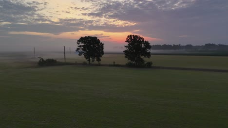 Morning-drone-view-of-riural-farm-land-in-Alabama