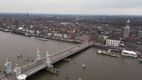 Kampen-City-Skyline-Aerial-View-From-The-River-Ijssel