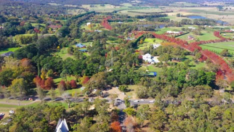 Aerial-footage-of-macedon-range-near-honour-avenue-in-Melbourne