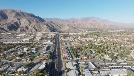 Palm-Desert,-California-drone-video-moving-right-to-left