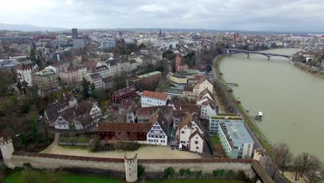 Experience-the-beauty-of-Basel-from-above-in-this-aerial-view,-showcasing-the-the-historic-St