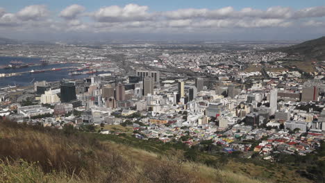 View-Of-Cape-Town-From-Hillside-In-South-Africa