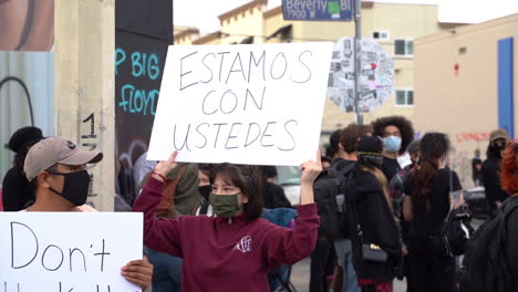 We-Are-With-You-Sign-on-Spanish-at-Black-Lives-Matter-Protest-in-Los-Angeles-USA