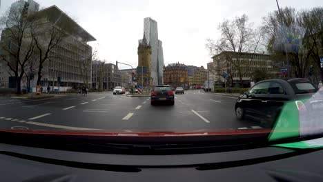 Driving-around-a-city-of-Germany