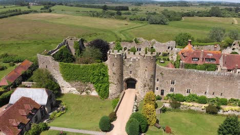 Aerial-Dolly-Out-of-Amberley-Castle-in-West-Sussex