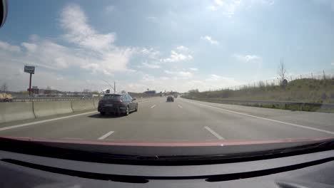 Pov-from-the-dashboard-driving-on-a-highway-in-Germany
