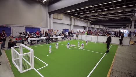 Zeitraffer-Des-Robocup-Turniers-In-Montreal,-Kanada