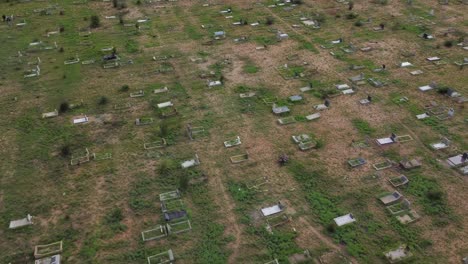 Pelandaba-cemetery-graveyard-by-drone-in-Bulawayo,-Zimbabwe