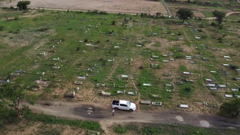 Pelandaba-Friedhof-Mit-Drohne-In-Bulawayo,-Simbabwe