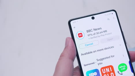 BBC-News-App-Installation-Symbol-on-Digital-Display