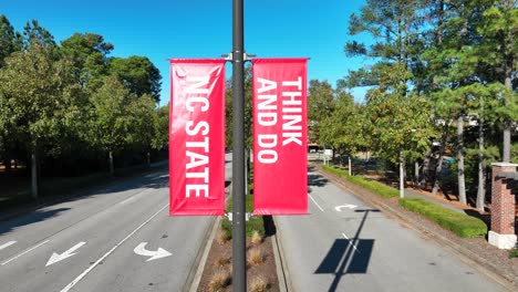 NC-State,-Think-and-Do-signs-on-North-Carolina-college-campus