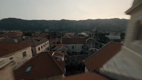 Flying-FPV-drone-in-Montenegro-over-old-town-of-Kotor