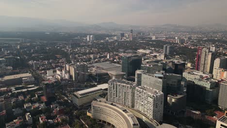 Aerial-view-Polanco-with-its-museums-and-shopping-malls-in-Mexico-City